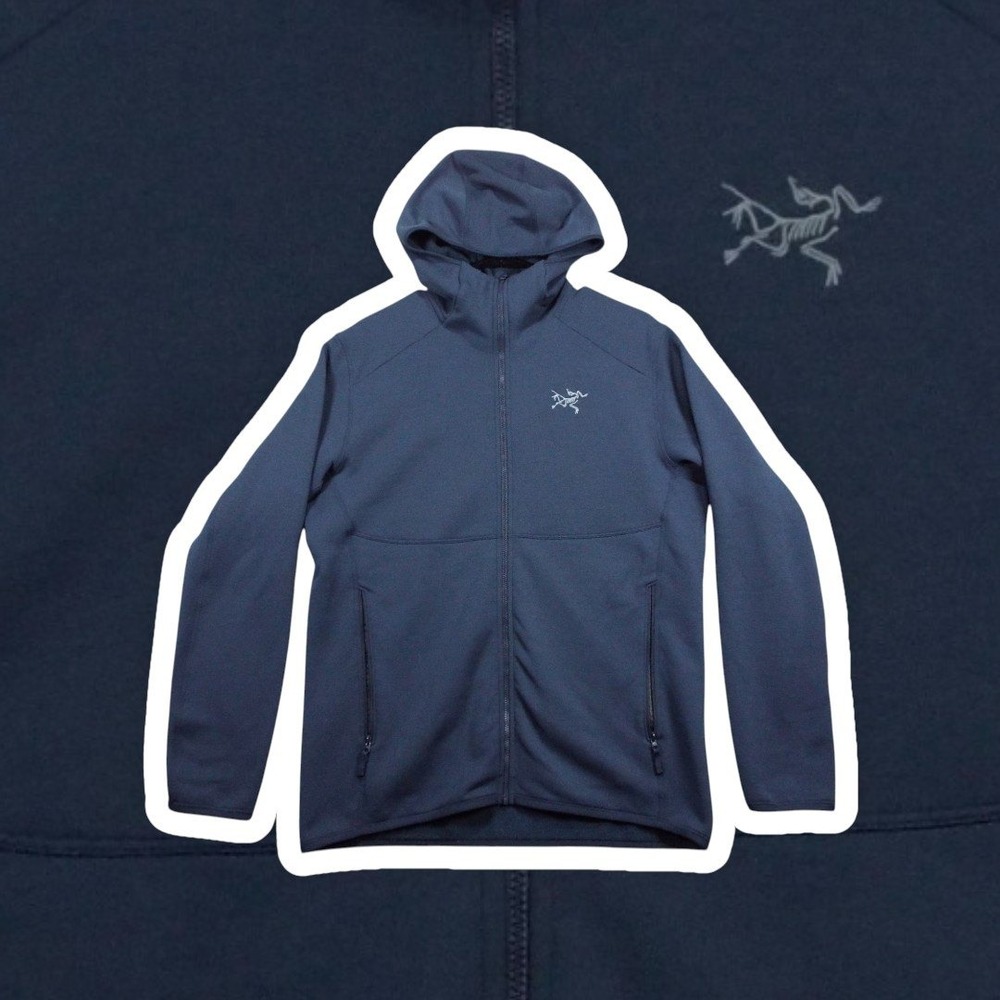 Arcteryx Kyanite AR Hoody Mens Medium Navy Blue Polartec Fleece Jacket 27965